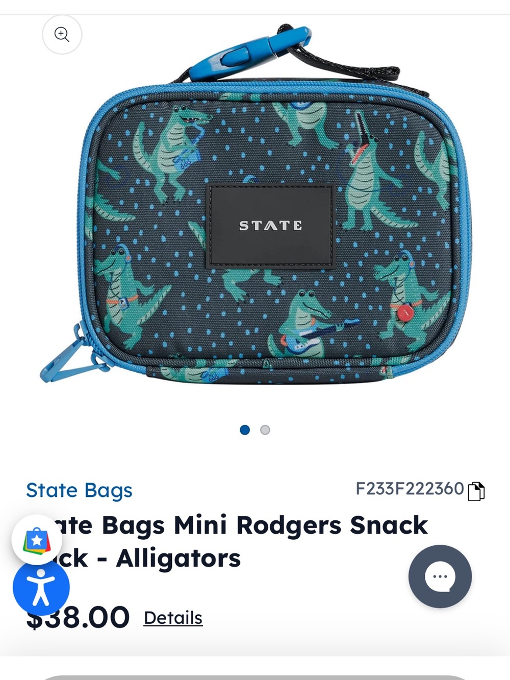 STATE mini Rodgers snack pack alligators